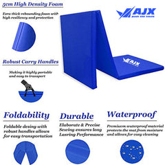 Tri Folding Mat Exercise 2" Thick Gymnastic Training Workout Non Slip Yoga Gym