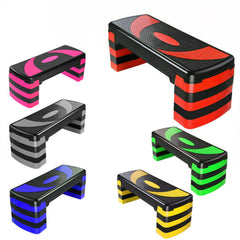 Ladies Pink Aerobic Stepper Adjustable Yoga Blocks Women Fitness Cardio Exercise