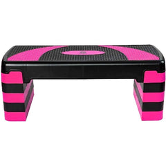 Ladies Pink Aerobic Stepper Adjustable Yoga Blocks Women Fitness Cardio Exercise
