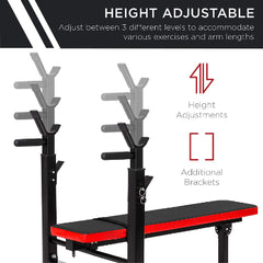 AJX Home Gym Multi-Functional Weight Bench Rack