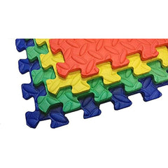 Soft Foam Interlocking Kids Floor Mat - Black & Grey, Extra Thick - 60x60x1.2cm
