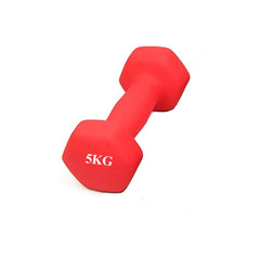Neoprene Dumbbells 5kg in Red Blue and Pink Color