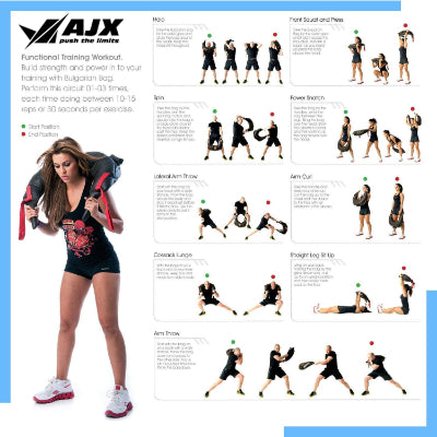 AJX Synthetic Leather Fitness Bag 5kg, 10kg,15kg
