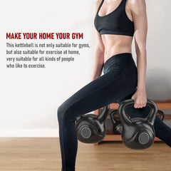 Get Fit and Build Strength with AJX 10kg Kettlebells - Premium Cast Iron and Adjustable Options Available