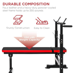 AJX Home Gym Multi-Functional Weight Bench Rack