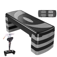 Ladies Pink Aerobic Stepper Adjustable Yoga Blocks Women Fitness Cardio Exercise